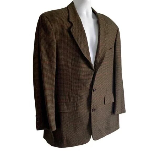 Neiman Marcus 3 Button Sports Coat Jacket Blazer Size 42L - Picture 2 of 8